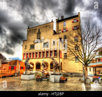 Rathaus (city hall) of Vaduz - Liechtenstein Stock Photo