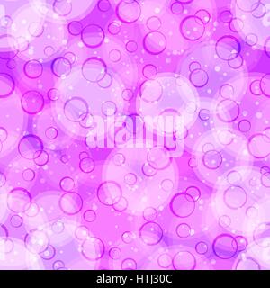 Seamless Abstract Tile Background, Colorful Geometrical Figures, Circles and Rings. Eps10, Contains Transparencies. Vector Stock Vector