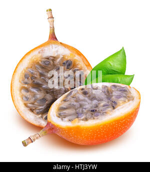 Granadilla fruit isolated on white background with clipping path Stock Photo