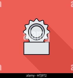 Canned icon. Flat vector related icon with long shadow for web and mobile applications. It can be used as - logo, pictogram, icon, infographic element Stock Vector