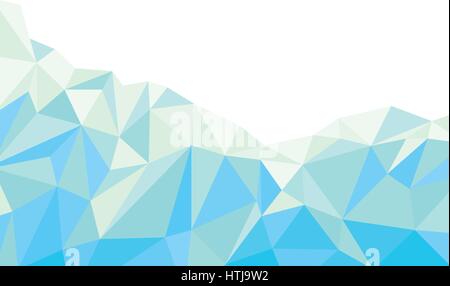 Abstract light blue polygonal background vector Stock Vector