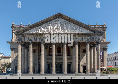 Degollado Theatre - Guadalajara, Jalisco, Mexico Stock Photo