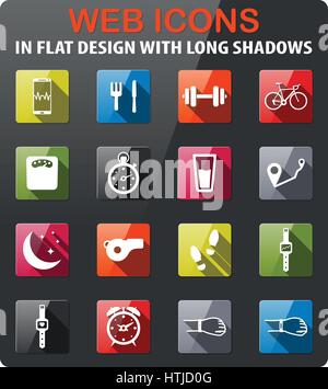 Moon with stars flat design long shadow glyph icon. Bedtime. Vector ...