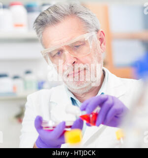 Life scientist researching in the laboratory. Stock Photo