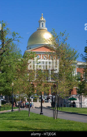 Massachusetts State House - Boston, Massachusetts Stock Photo