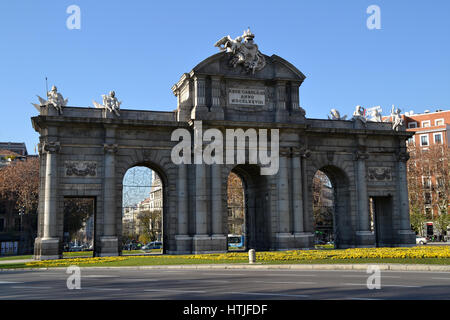 Puerta de Alcala in Madrid, Spain Stock Photo