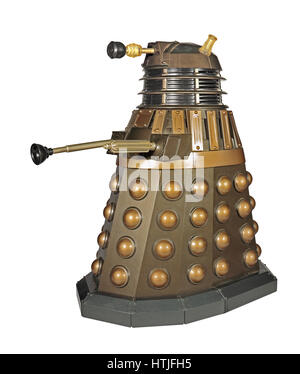Dalek Isolated on a white background Stock Photo