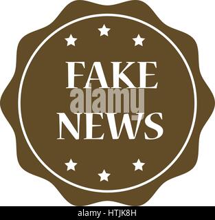 Fake news stamp illustration Stock Vector