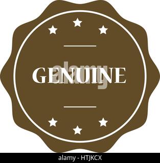 Genuine stamp illustration Stock Vector