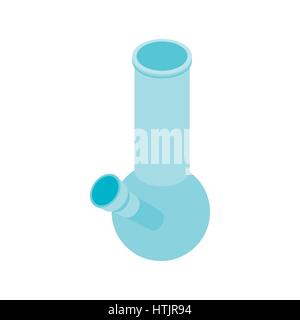 Bong for smoking icon, isometric 3d style  Stock Vector
