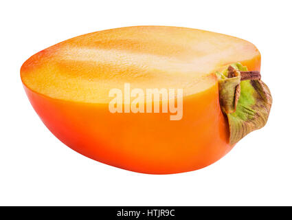 Persimmon isolated on white background with clipping peth Stock Photo