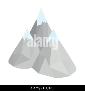 Mountain icon, isometric 3d style Stock Vector