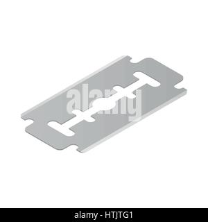 Razor blade icon, isometric 3d style  Stock Vector