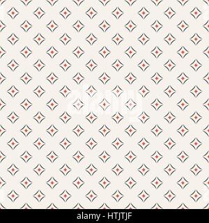 Seamless pattern. Abstract geometrical textured background. Modern stylish texture with repeating small rhombuses, and arcs. Vector element of graphic Stock Vector