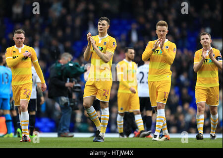 Millwall's Jake Cooper after the Emirates FA Cup fifth round match at ...