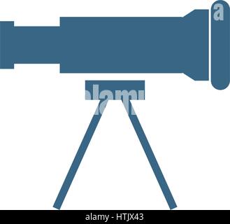 spyglass icon illustrated on a white background in vector Stock Vector