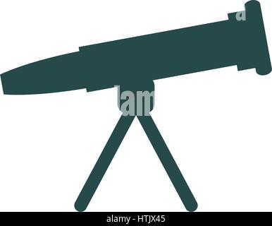 spyglass icon illustrated on a white background in vector Stock Vector