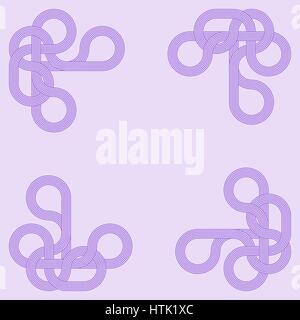 abstract vector background with stripes pattern - violet Stock Vector