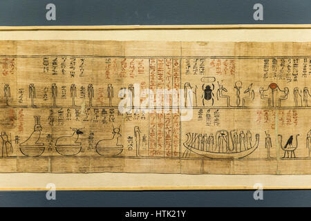 Egyptian Antiquities in the Louvre museum, Paris, France. Stock Photo