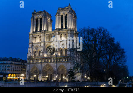 Cathedral Notre-Dame de Paris (1163-1345),The western facade, France ...