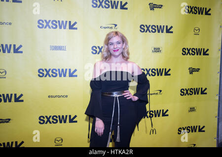 Austin, Texas, USA. 12th March 2017. KATIE FOLGER attends world premiere of the Honor Farm at the Stateside Theater during SXSW Austin, Texas Credit: Sandy Carson/ZUMA Wire/Alamy Live News Stock Photo