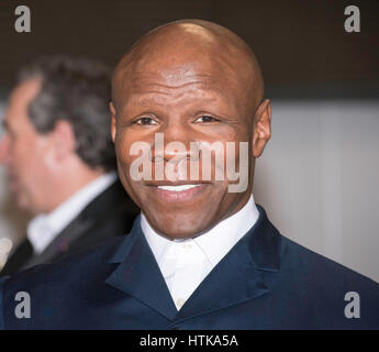Brentwood, 12th March 2017; Chris Eubank, Former World boxing Champion, at a youth concet in Brentwood, Essex Credit: Ian Davidson/Alamy Live News Stock Photo