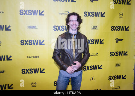 Austin, Texas, USA. 12th March 2017. LIAM AIKEN attends world premiere of the Honor Farm at the Stateside Theater during SXSW Austin, Texas Credit: Sandy Carson/ZUMA Wire/Alamy Live News Stock Photo