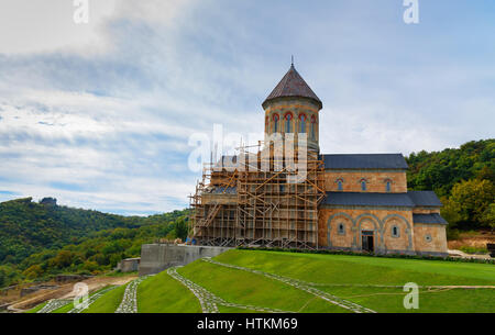 St.Nino's church in Monastery of St. Nino at Bodbe. Cathedral was constructed in IV century, on the tomb of St. Nino. Sighnaghi. Kakheti region. Georg Stock Photo