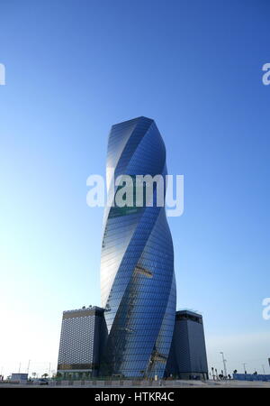 The fifty storey United Tower, part of the Bahrain Bay Development, Manama, Kingdom of Bahrain Stock Photo
