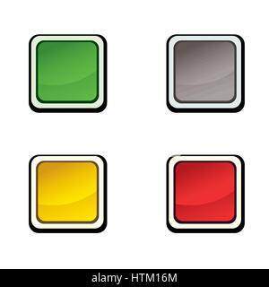 Button set. Icon design elements. Stock Vector