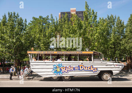 Ride The Ducks. Amphibious vehicle for city land and water ...