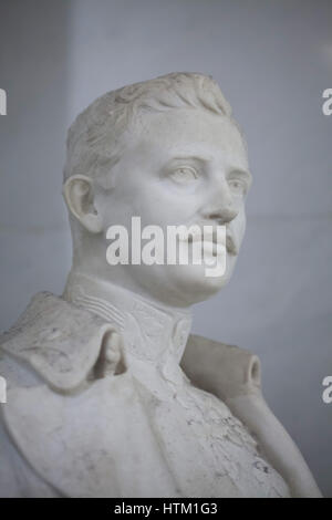 Marble bust of Emperor Charles I of Austria in the Kaisergruft (Imperial Crypt) in Vienna, Austria. The body of the last reigning Emperor of Austro-Hungarian Empire is still buried on Madeira Island, Portugal. Stock Photo