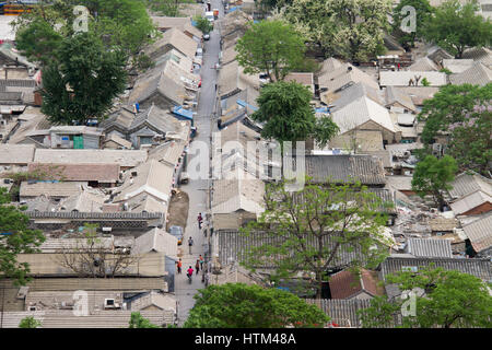 Beijing City, Hutong,Xicheng District, China Stock Photo