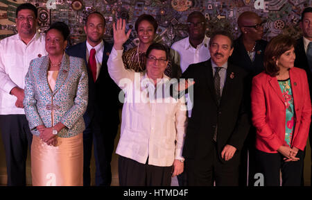 Havana, Cuba. March 10th 2017 - Family Photo at the end of the 22nd Meeting of the Association of Caribbean States Ministerial Council Stock Photo