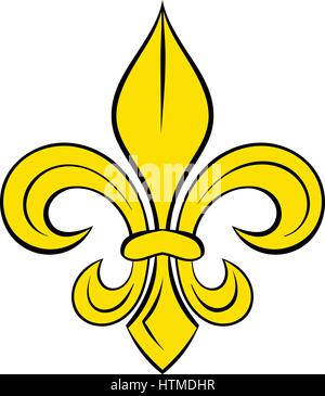 Fleur De Lys Symbol Cartoon Colored Clipart Stock Vector Image & Art ...