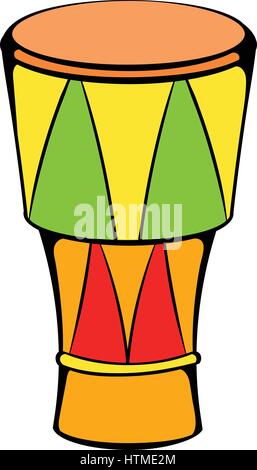 Atabaque musical instrument icon cartoon Stock Vector