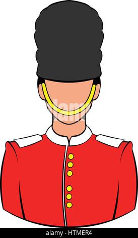 A Royal Guard icon cartoon Stock Vector