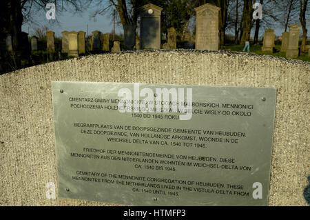 mennonites graveyard in heubuden the area of Gdansk, Poland Stock Photo