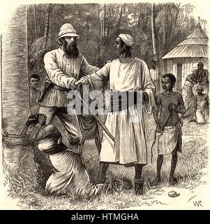 John Hanning Speke (1827-1864) born at Bideford, Devon, England. Officer in the British Indian Army and explorer of Africa. Accompanied Richard Burton's expedition (1855-1858), sponsored by the Royal Geographical Society, when he discovered Lake Victoria Stock Photo