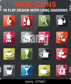 Set of utensils icons in flat design Stock Vector Image & Art - Alamy