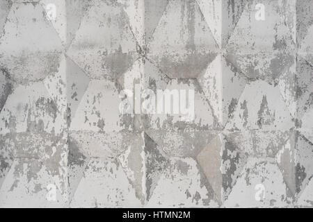 Abstract cement background, concrete texture painted with white paint. The pattern of the blocks Stock Photo