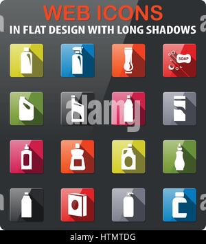 Antiseptic spray. Icon with shadow on a beige background. Pharmacy flat ...