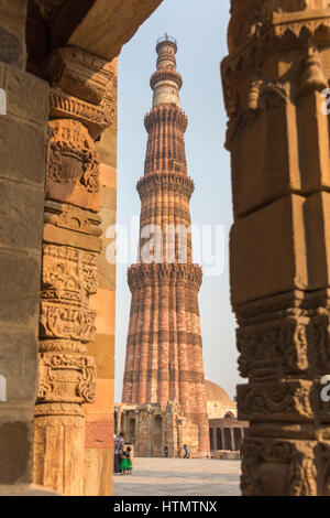 Qutb Minar and Qutb Complex, Delhi, India Stock Photo