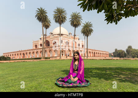 The Humayun Mausoleum, Delhi, India Stock Photo