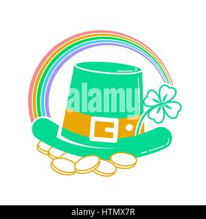 Icon Holiday - St. Patricks Day. Icon in the linear style Stock Vector