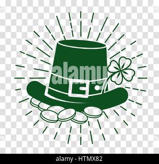 Icon Holiday - St. Patricks Day. Icon in the linear style, silhouette Stock Vector
