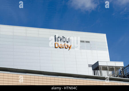 Into Derby shopping centre in Derby, UK Stock Photo