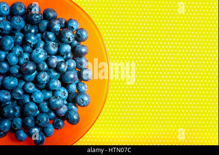 blueberries in a bowl Stock Photo