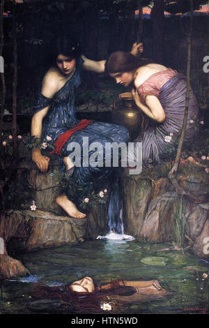 Nymphs Finding the Head of Orpheus (1900) by John William Waterhouse ...