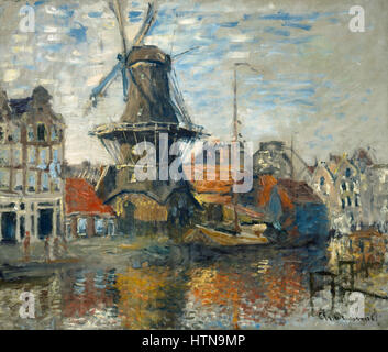 Claude Monet - The Windmill, Amsterdam, 1871 Stock Photo - Alamy